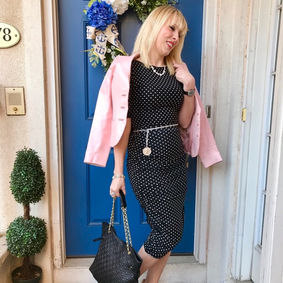 Vintage Jackets & Blazers - 100% leather light pink Spring button blazer lnew